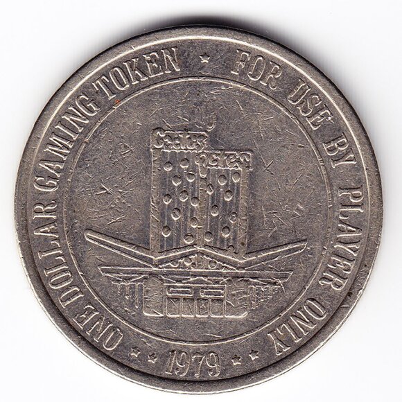 1979 Cactus Pete's Casino Jackpot Nevada $1 Gaming Token (b1) - Picture 2 of 2